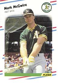 1988 Fleer Baseball Cards      286     Mark McGwire